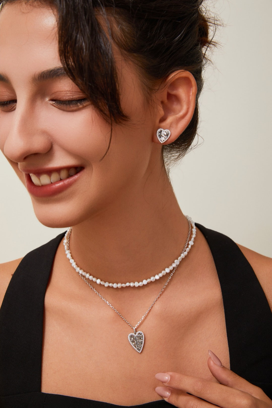 Vintage Gold Natural Freshwater Pearl Necklace – S925 Silver
