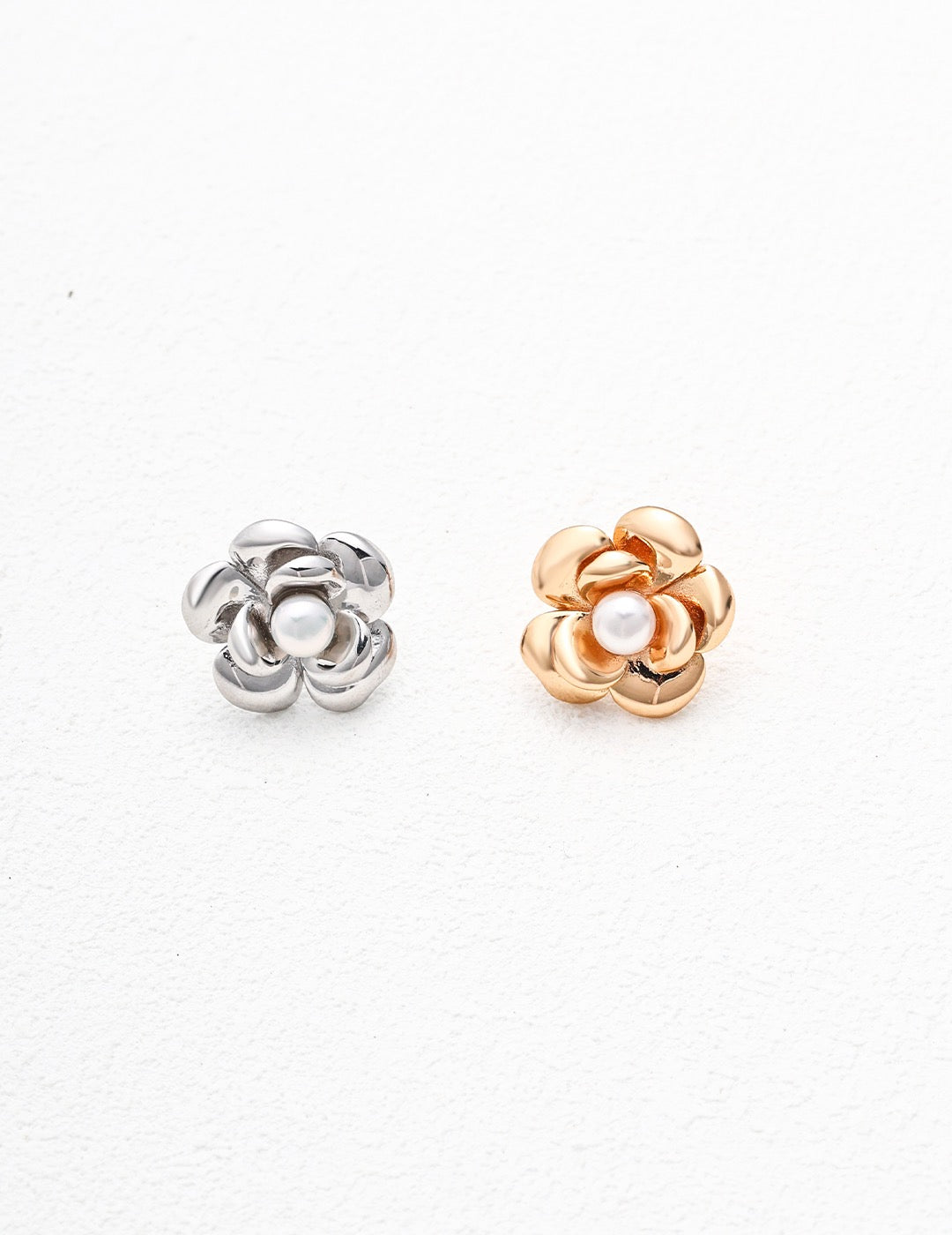 Flower Pearl Studs