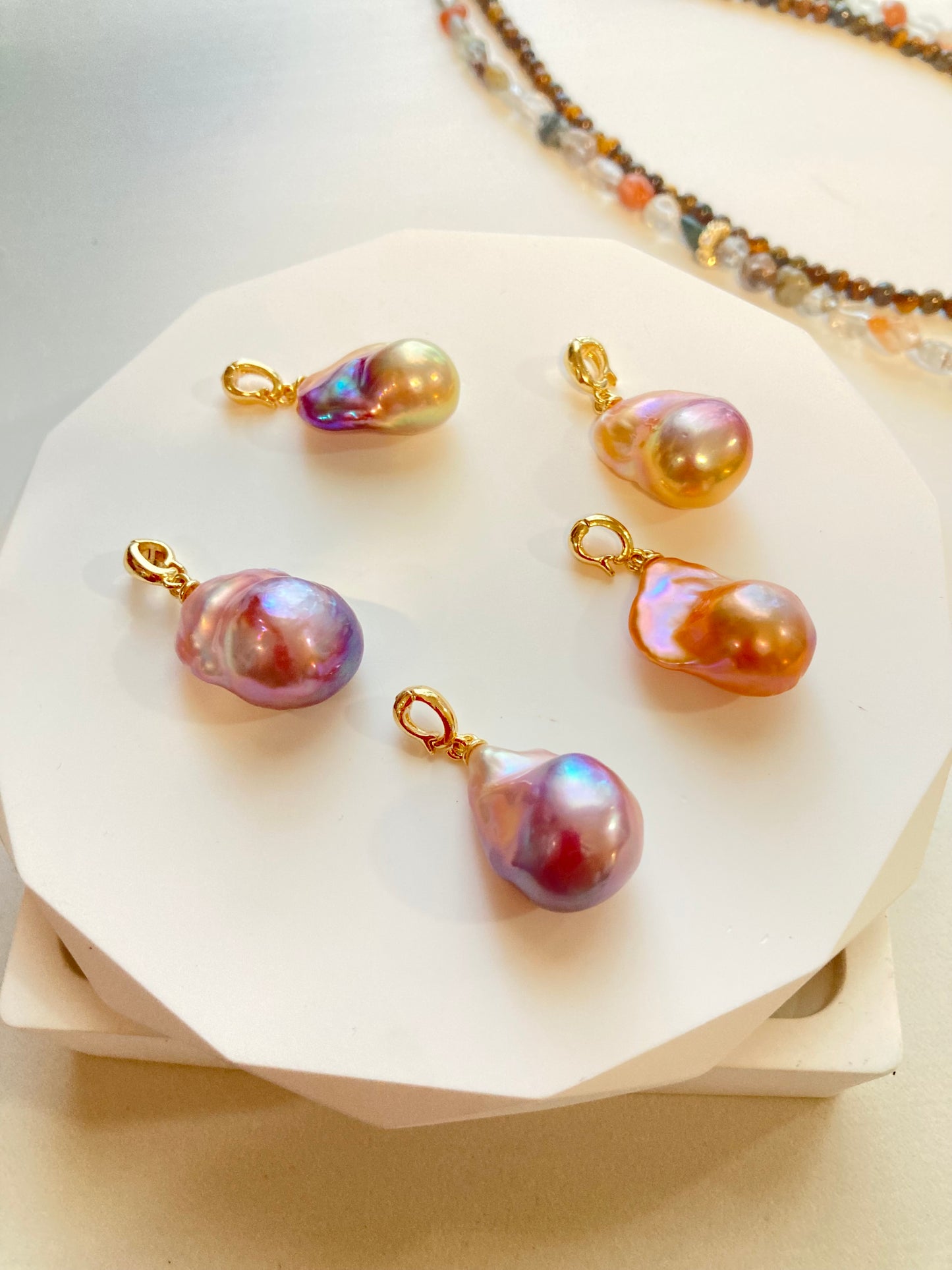 Rainbow Baroque Pearl Pendant