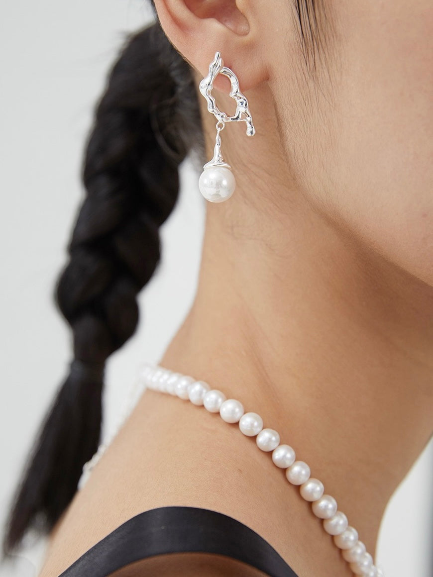 Snow Necklace and Earrings set