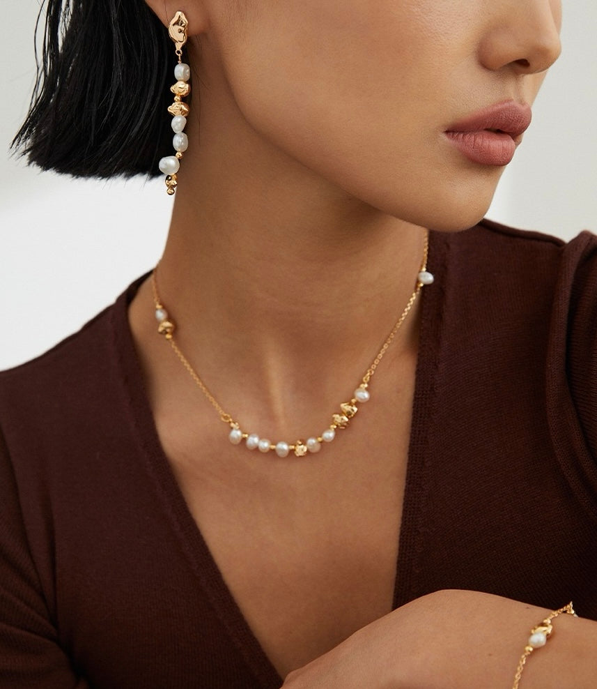 Pearl and Sterling Silver Necklace