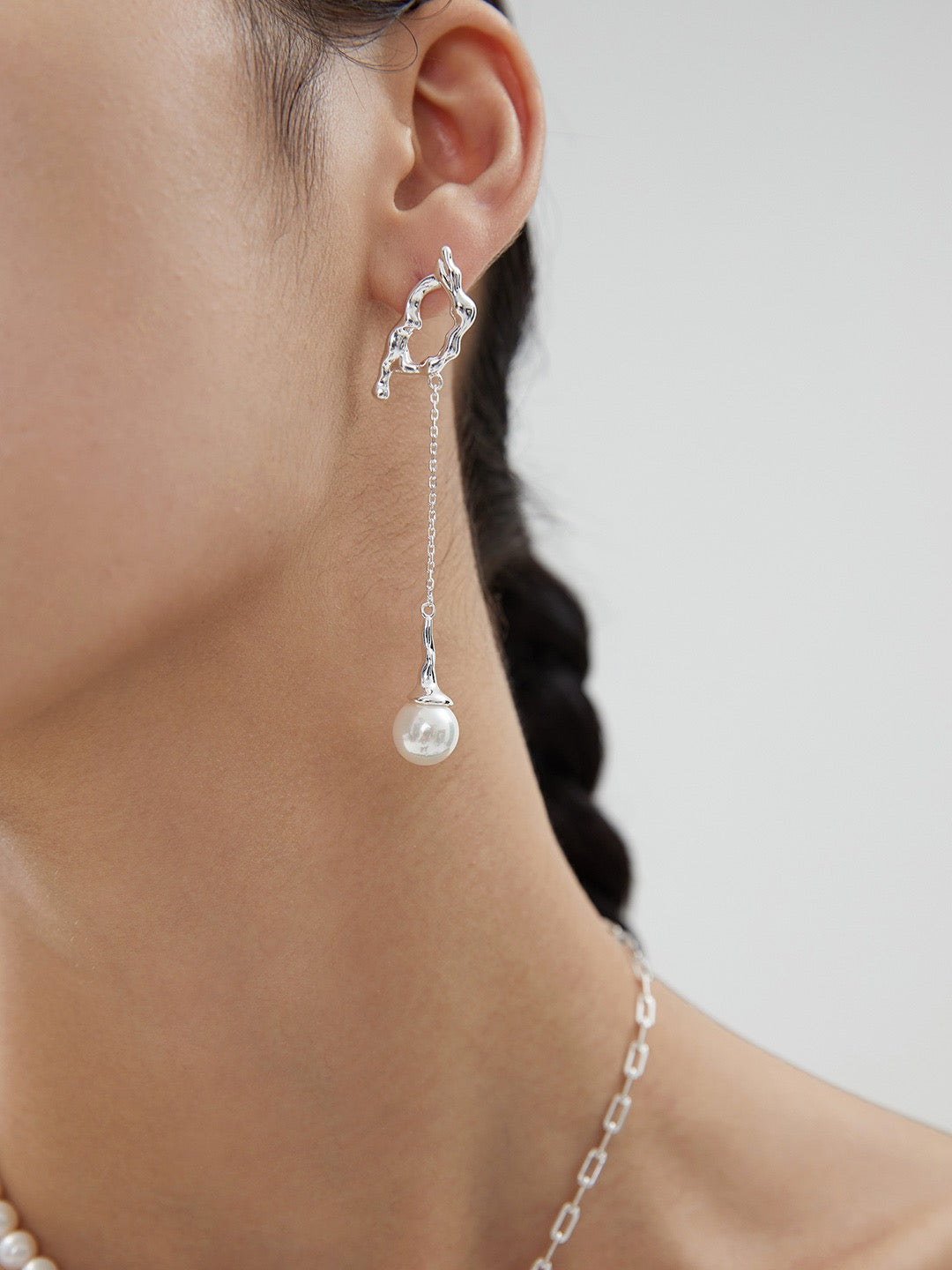 Snow Necklace and Earrings set