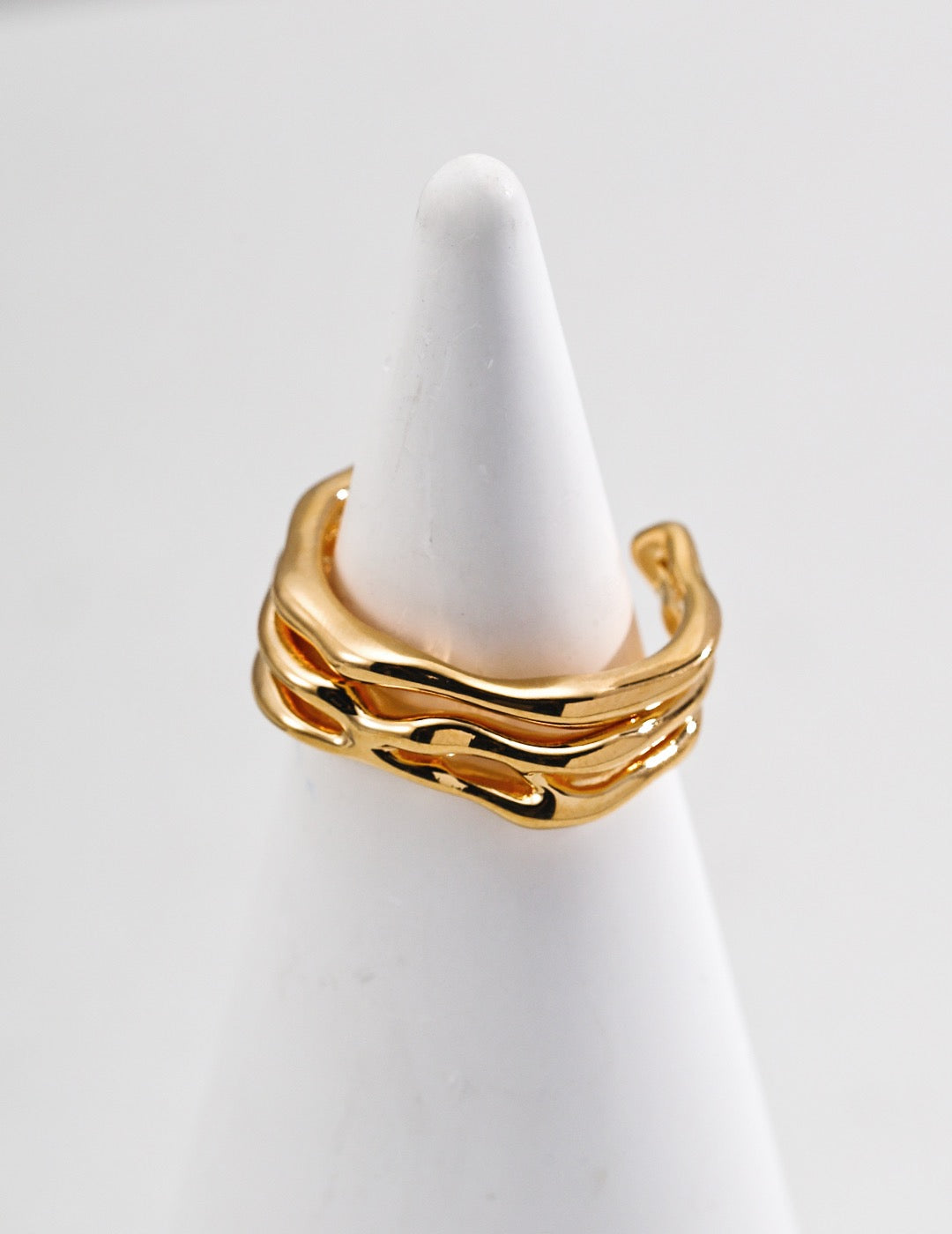 Sterling Silver Ring with Gold Plated