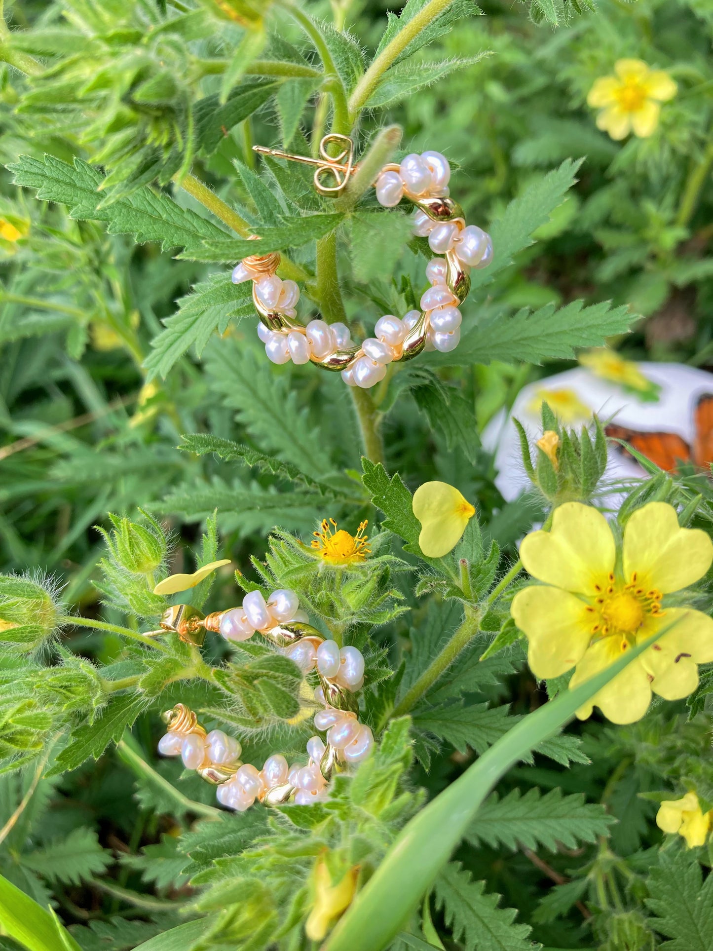 Wreath Pearl Earrings