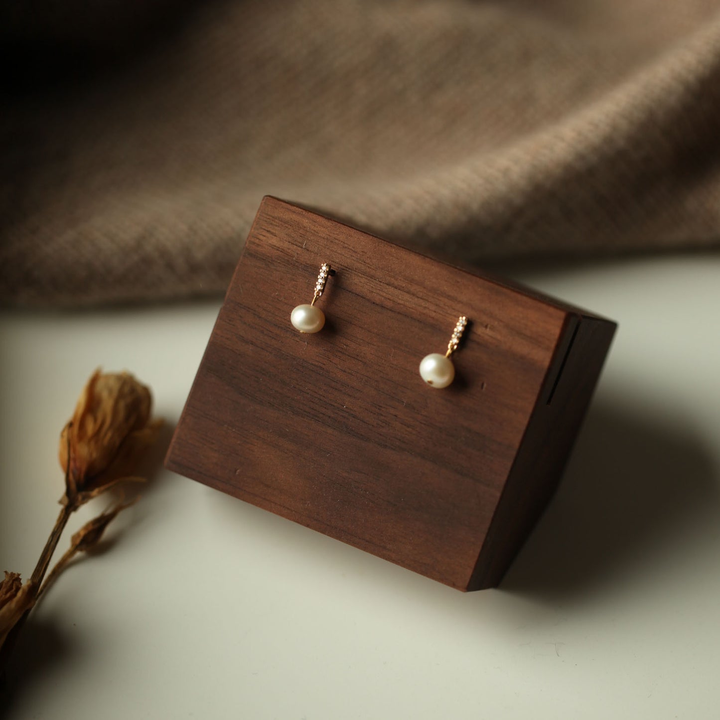 Pearl earrings