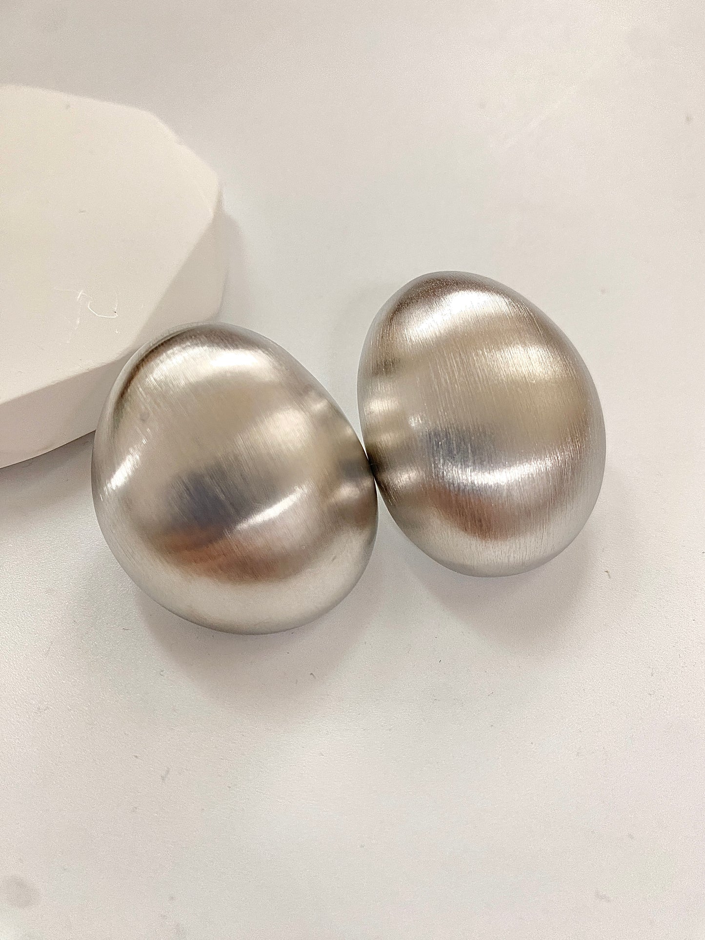 Silver Button Studs