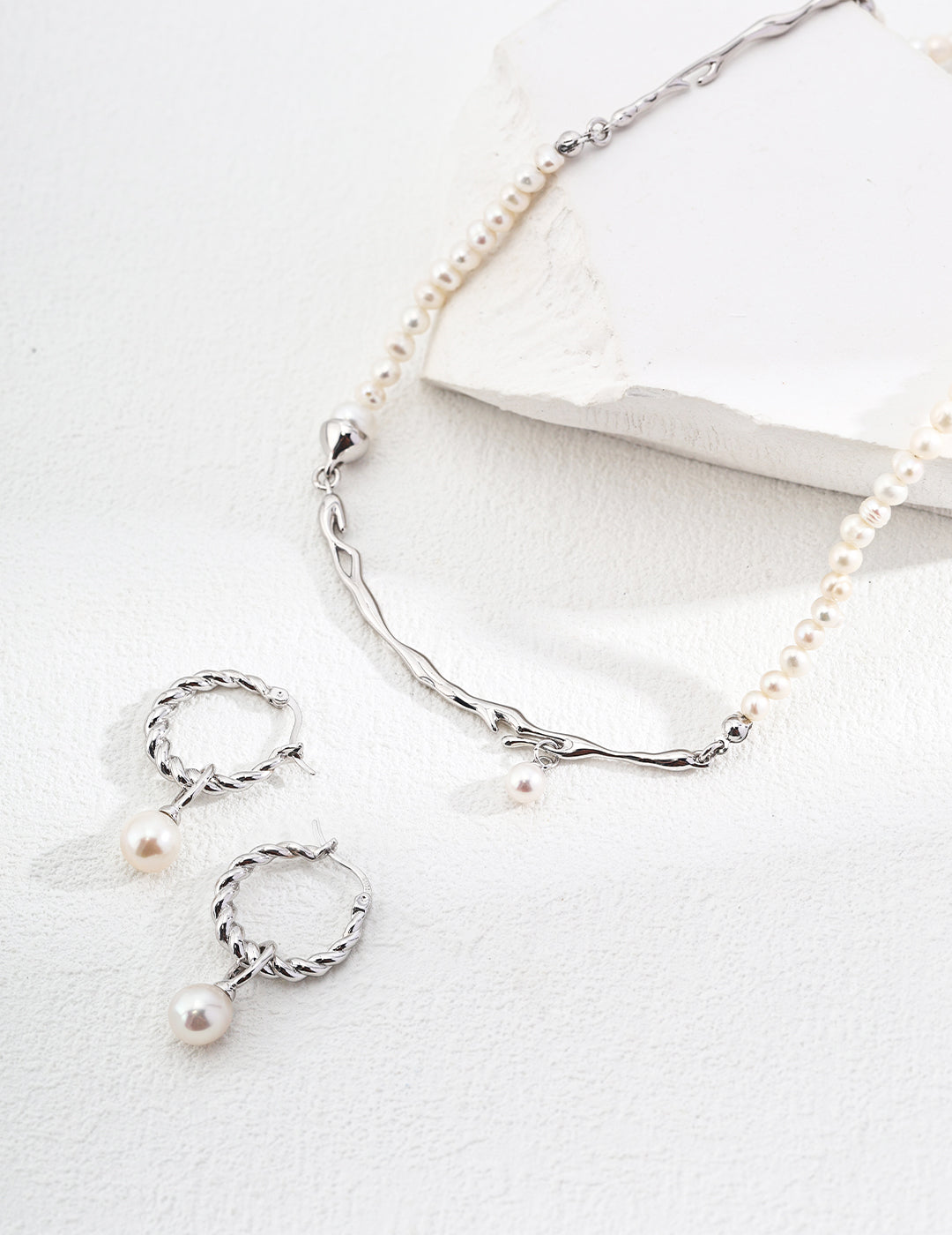Sterling Silver Pearl Necklace