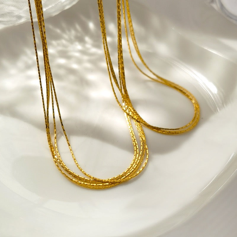 Multi Strand Chain Necklace