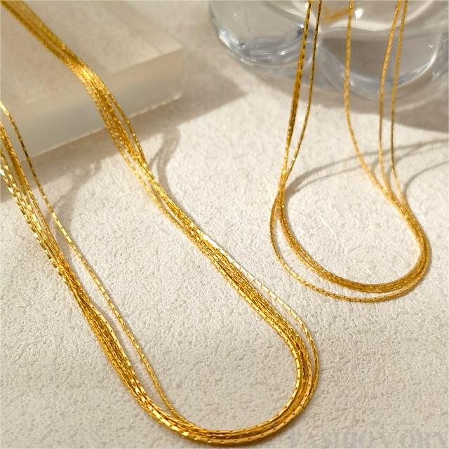 Multi Strand Chain Necklace