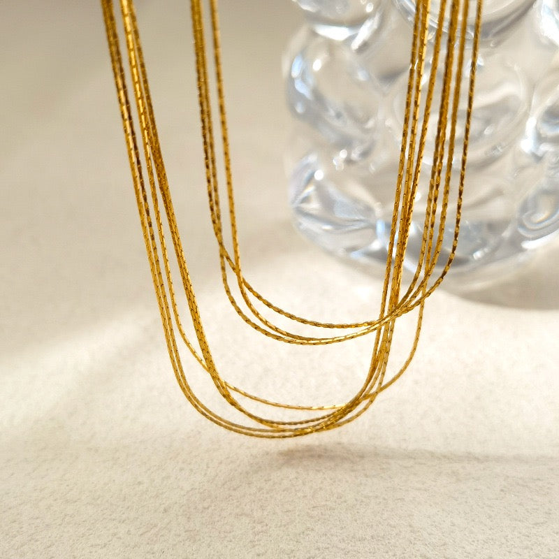Multi Strand Chain Necklace