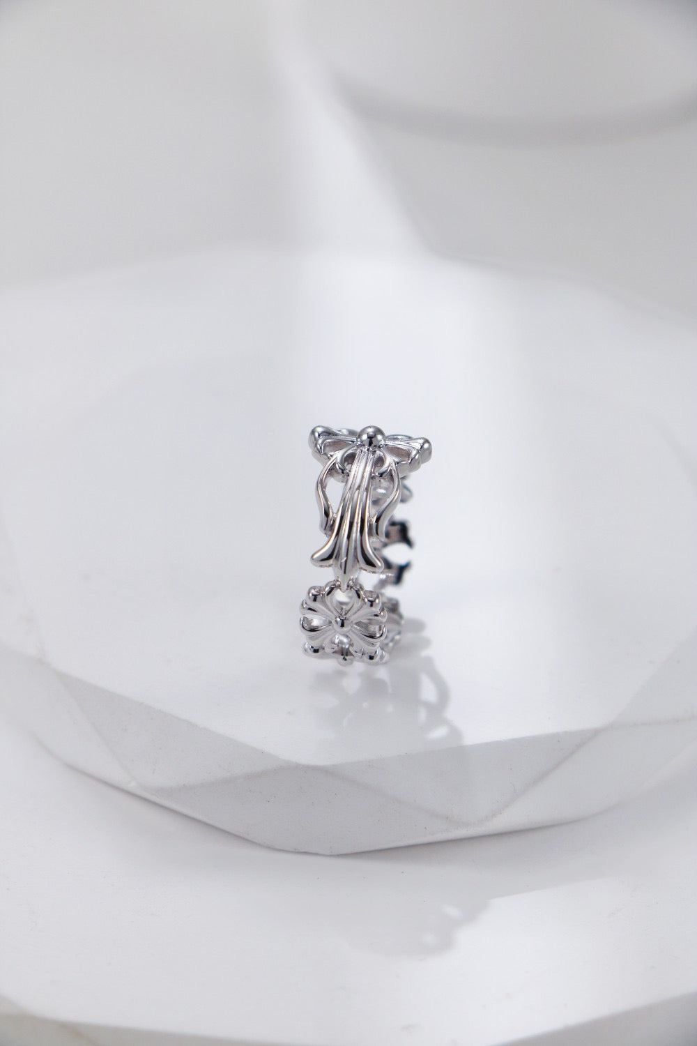 Vintage Flower Sterling Silver Ring