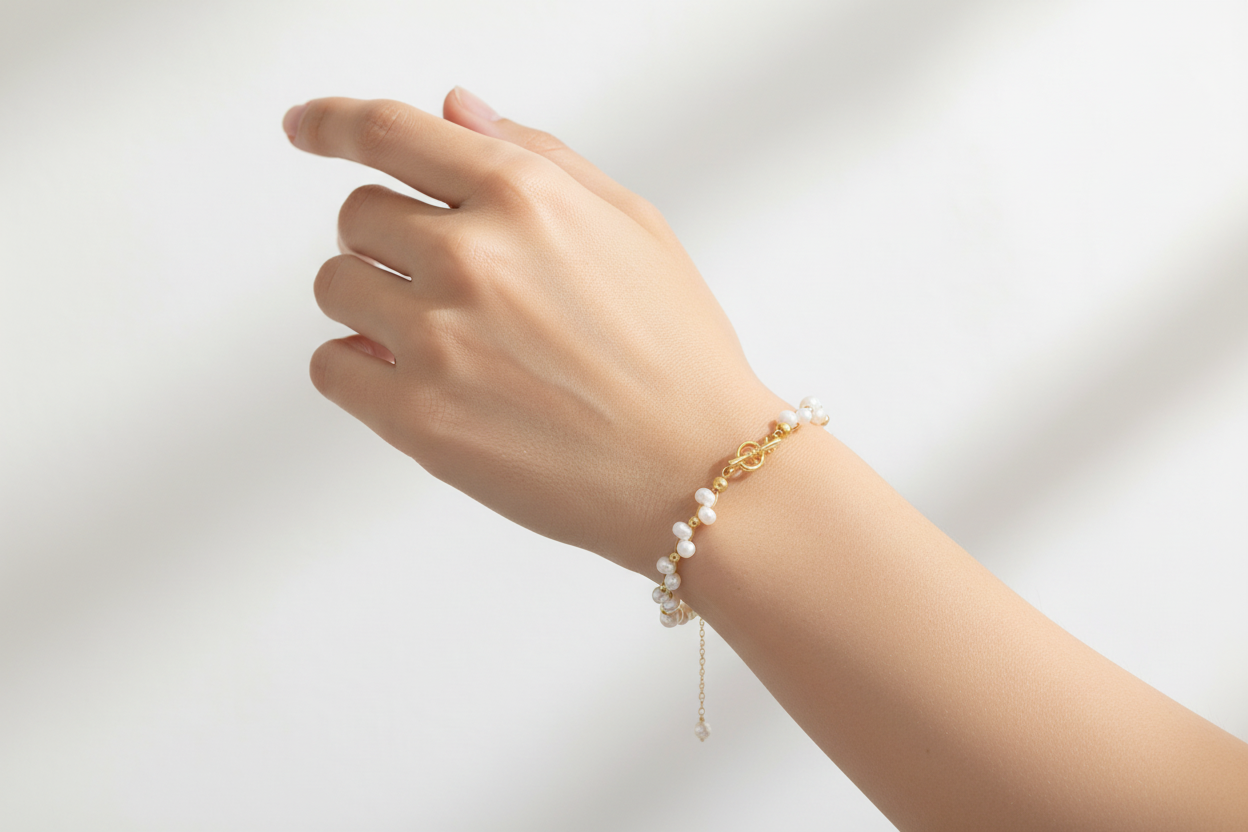Spring Wreath Pearl Bracelet