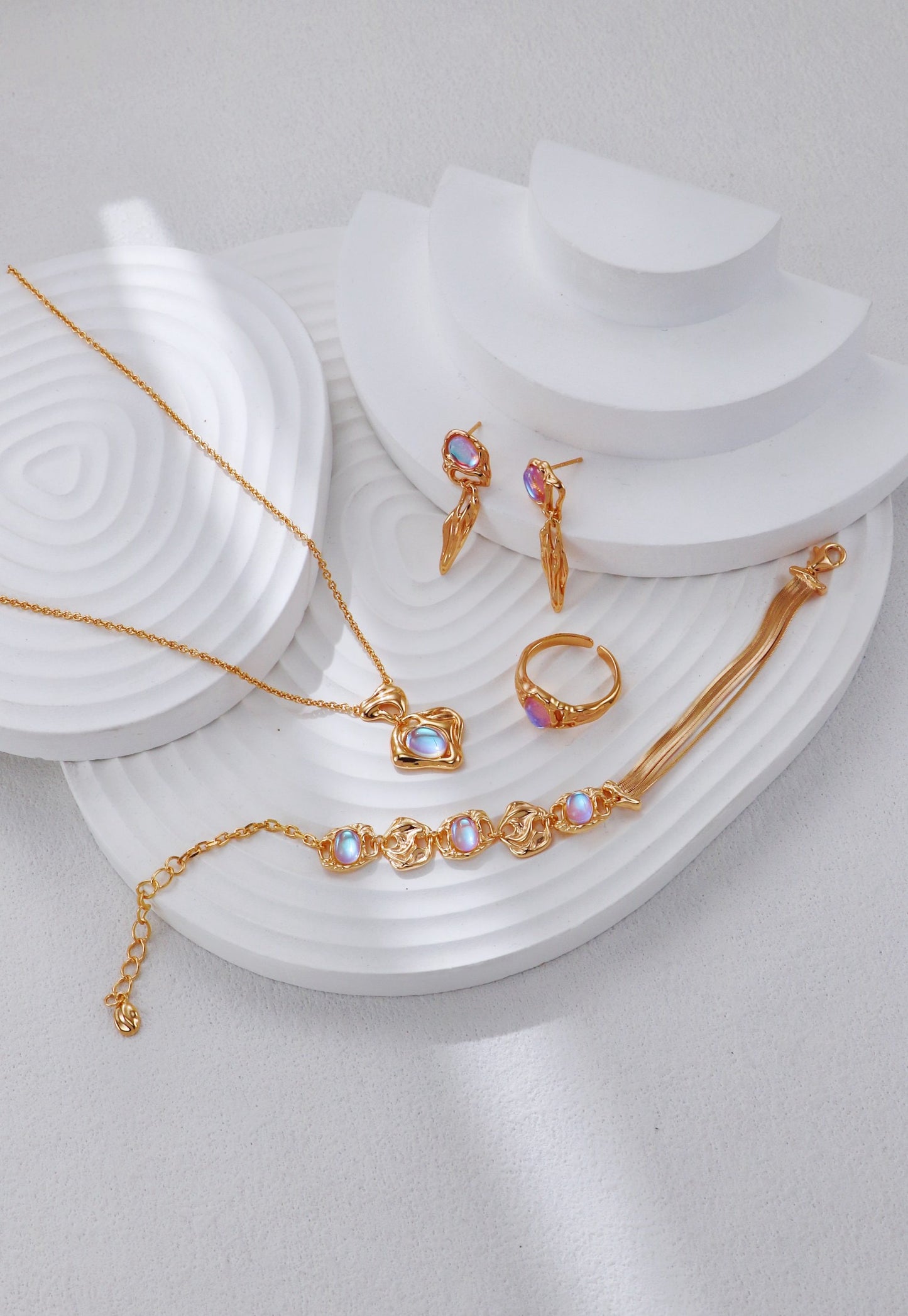 S925 Silver Vintage Moonstone Necklace