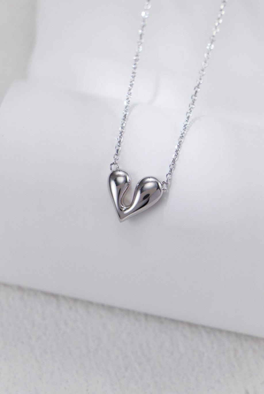 Sterling Silver Heart Pendant Necklace