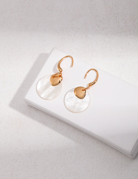 Wire Hook Shell Earrings