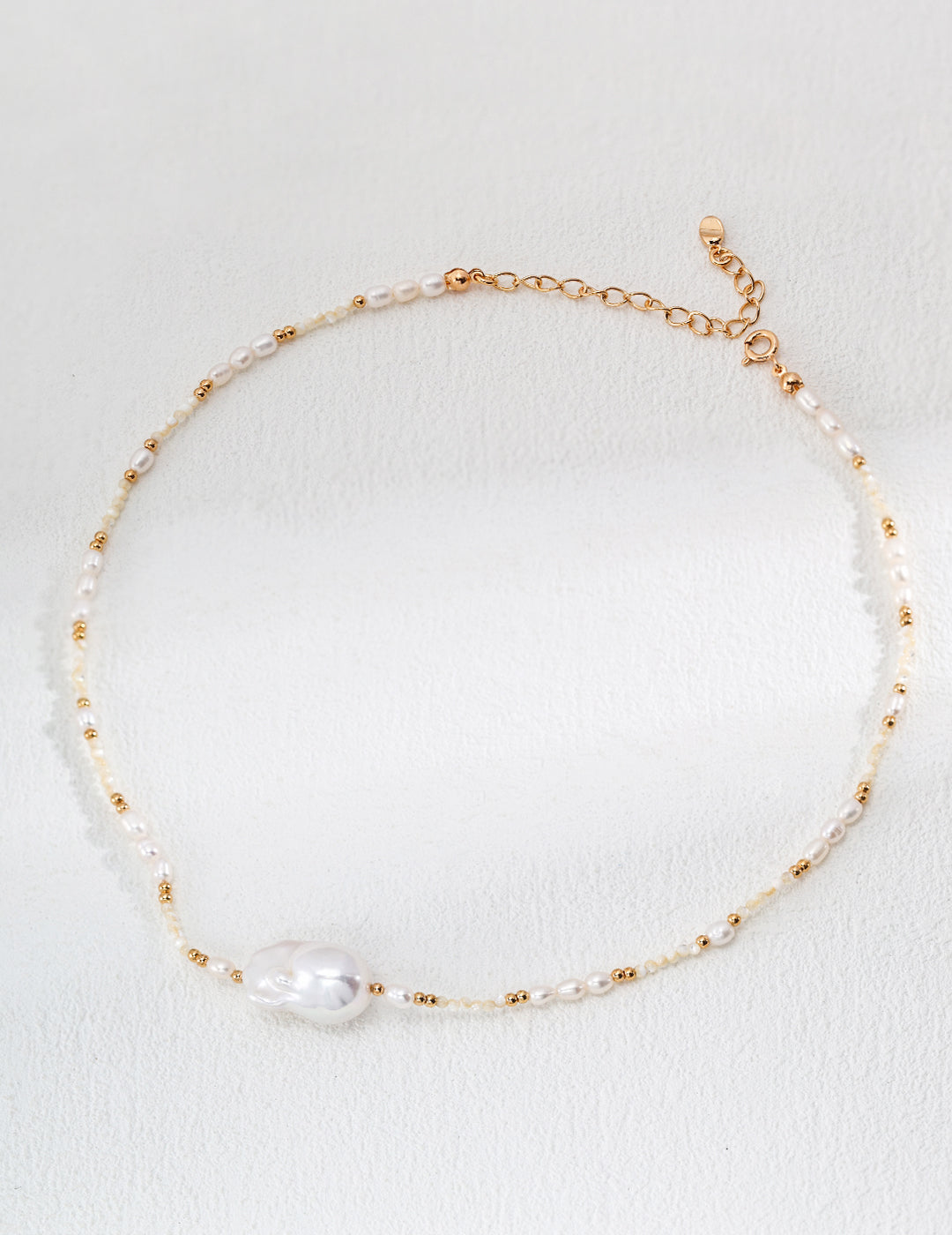 Baroque Pearl Beaded Necklace