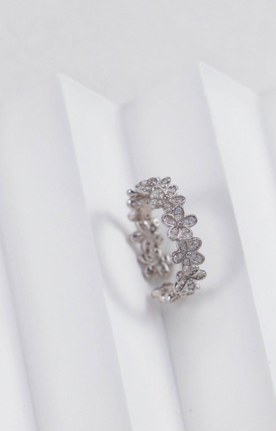 Sterling Silver Flower Ring