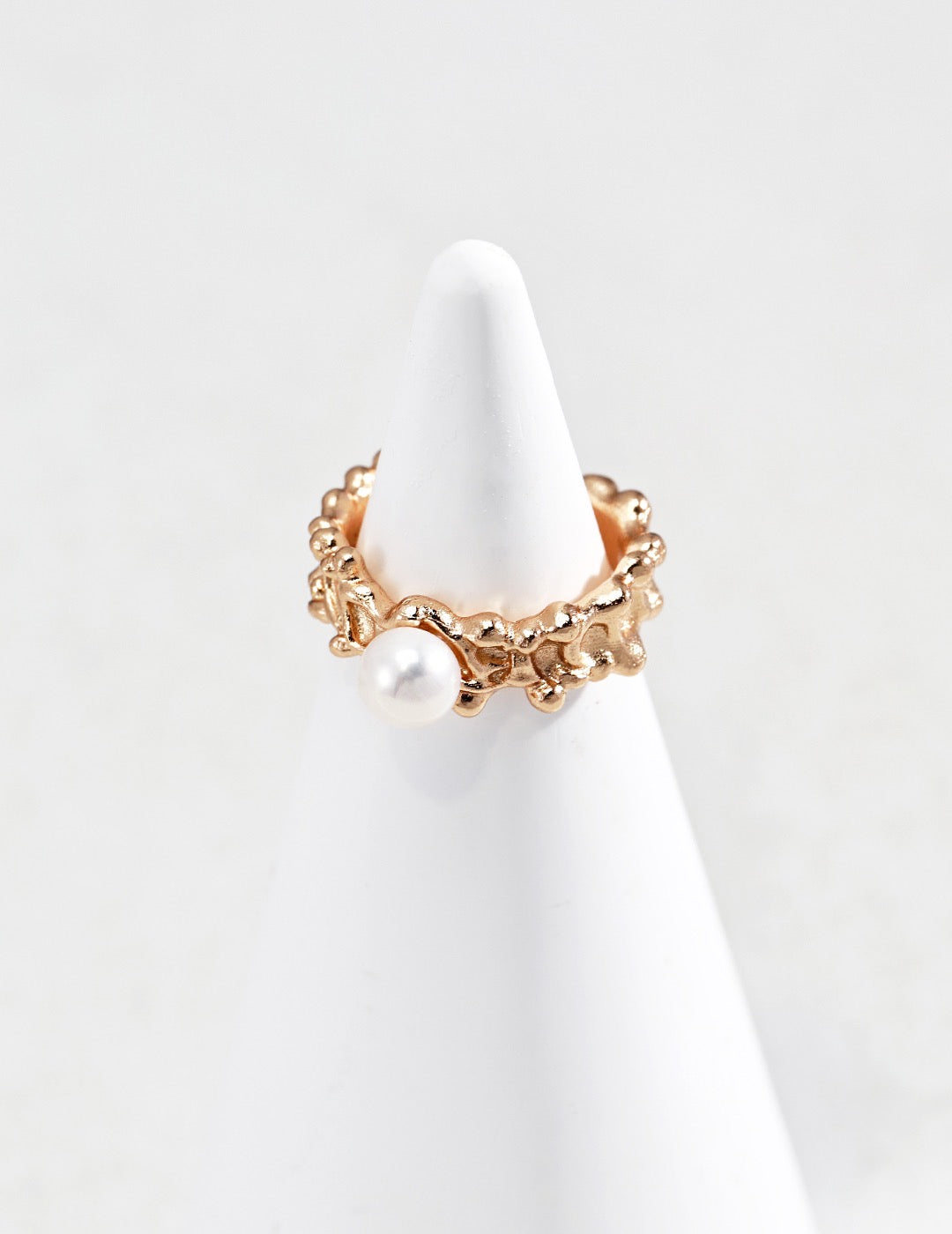 Wave Pearl Ring