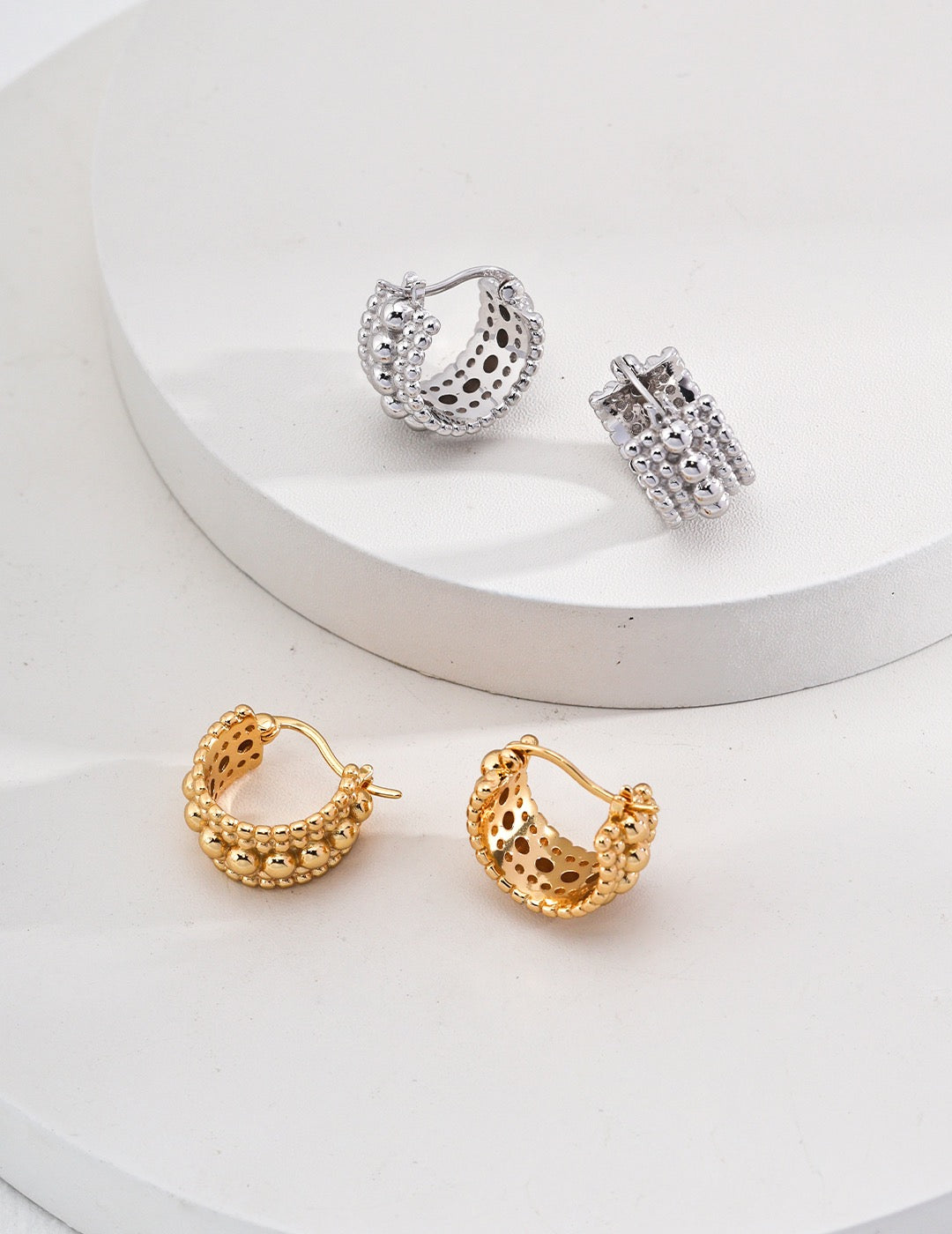 S925 Silver Hoop Earrings