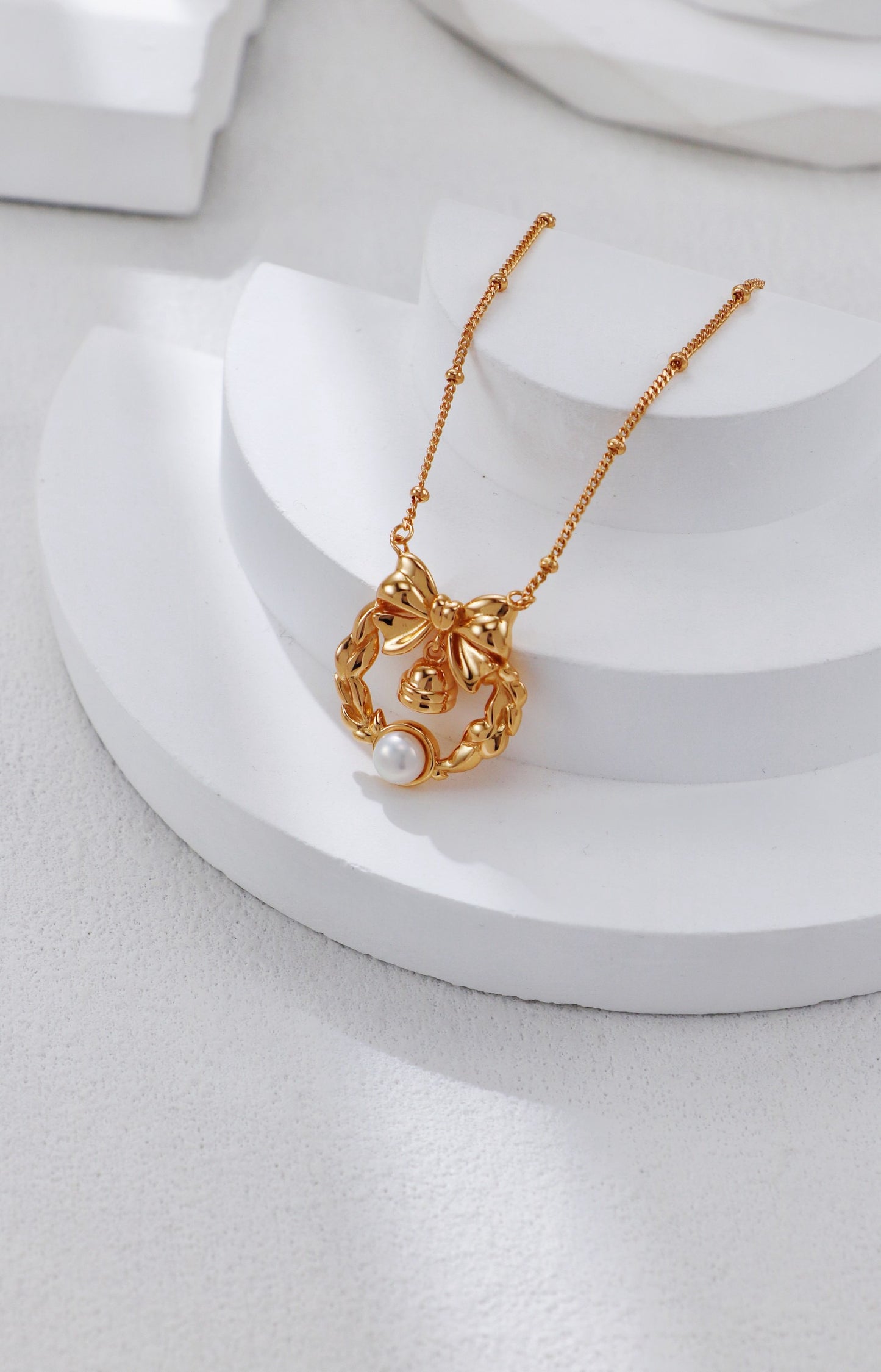 Christmas necklace and earrings