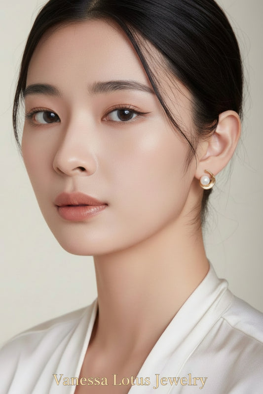 Moonlight Pearl Studs