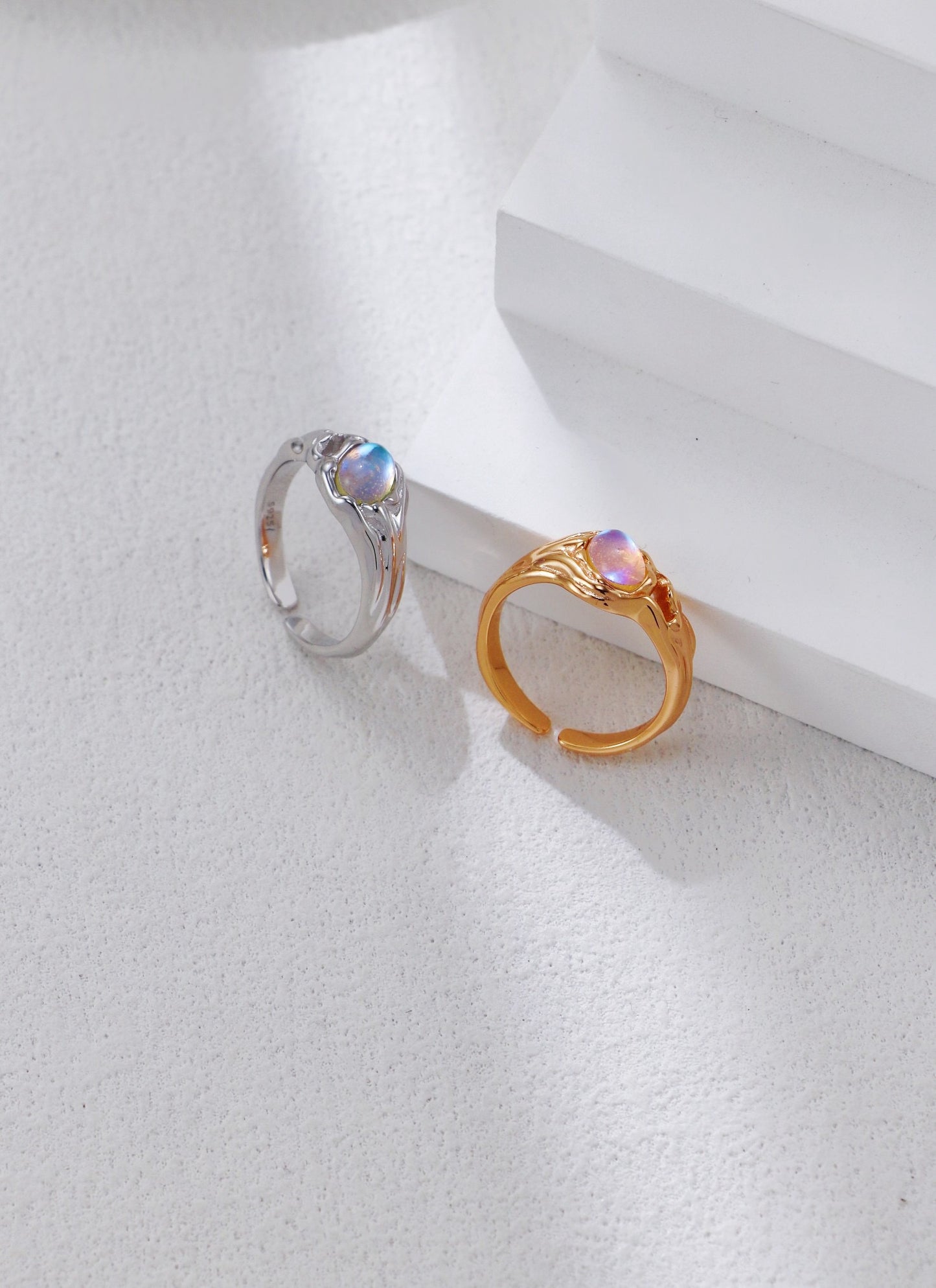 S925 Silver Vintage Moonstone Ring