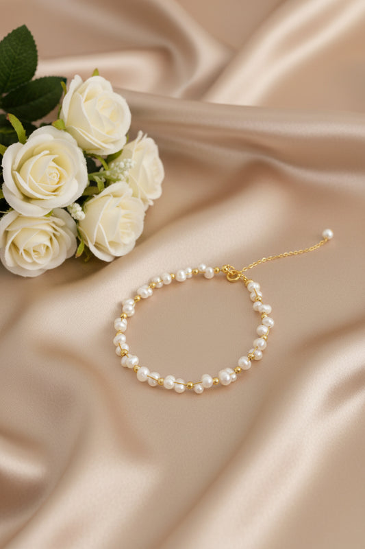 Spring Wreath Pearl Bracelet