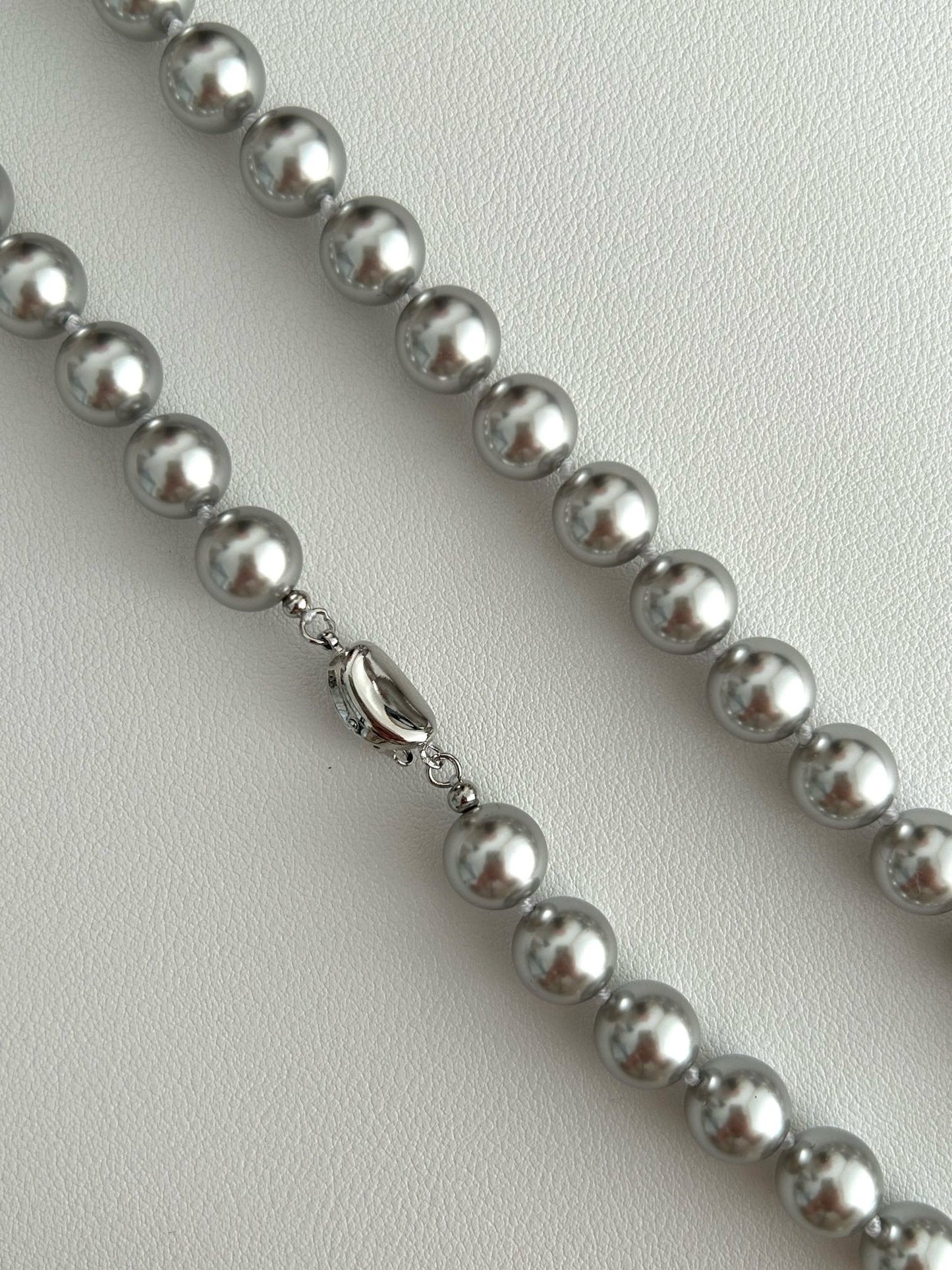 Swarovski Pearl Classic Necklace & Stud Earrings Set – 10mm Round