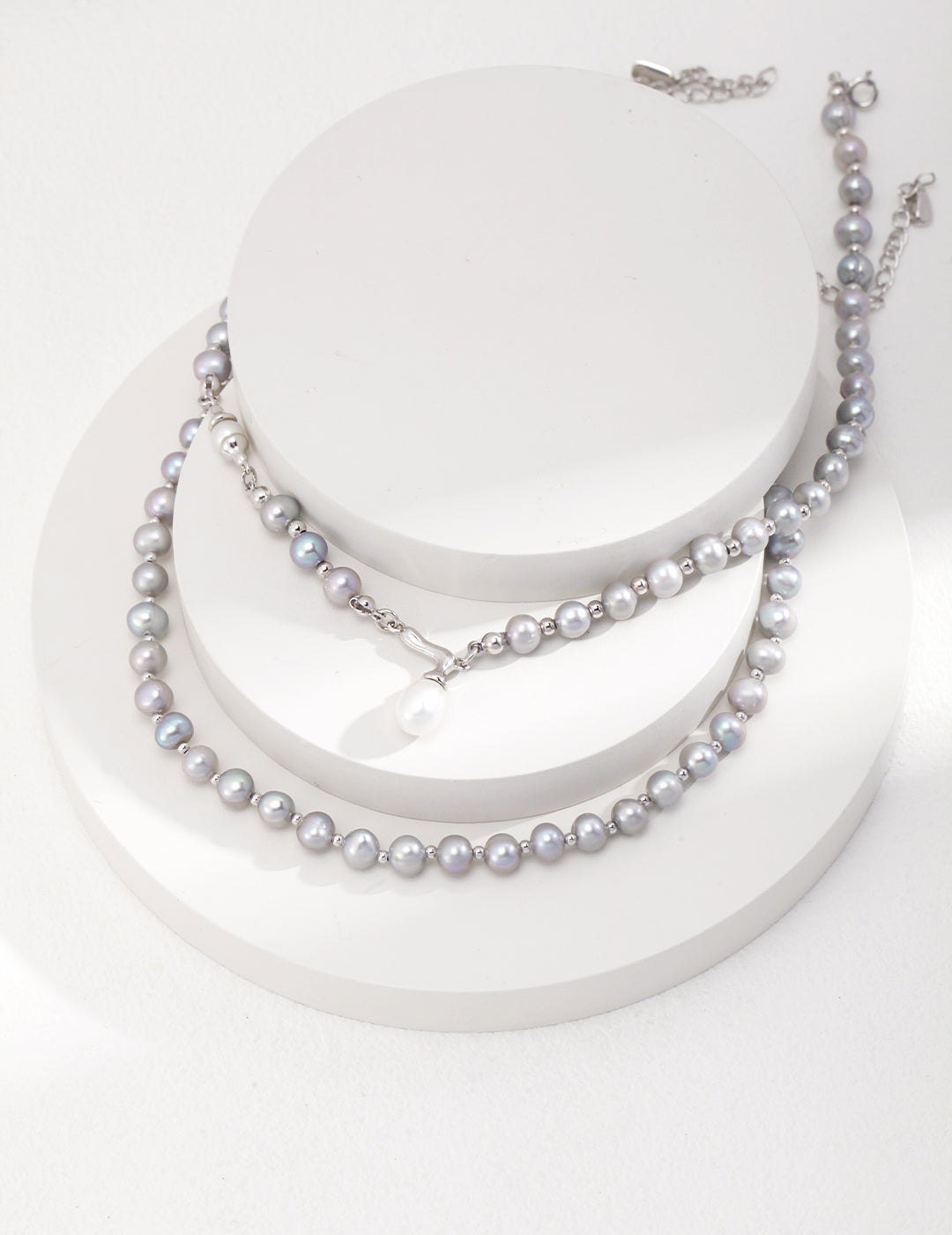 Gray Pearl Necklace