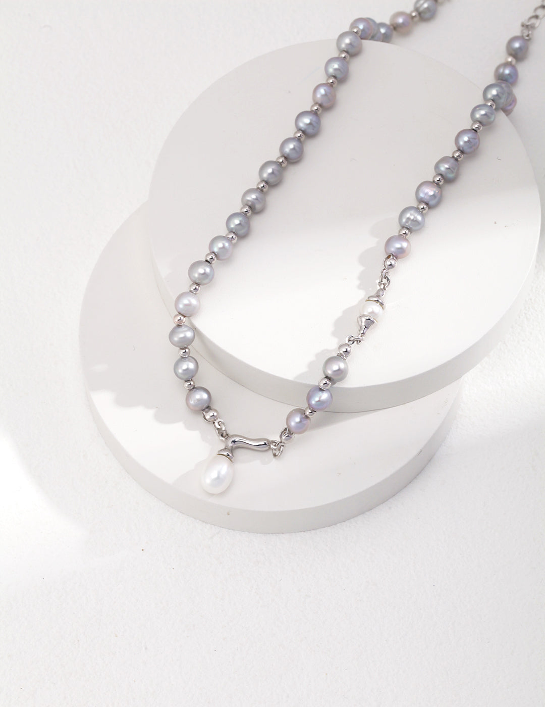 Gray Pearl Necklace
