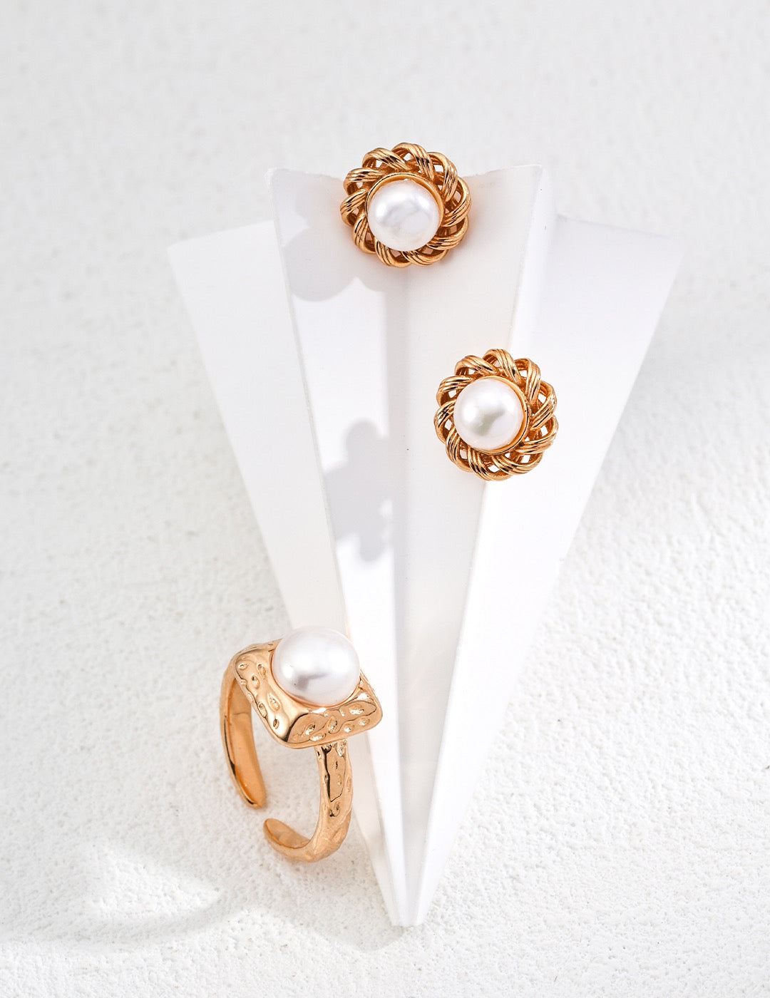 Sunflower Pearl Studs