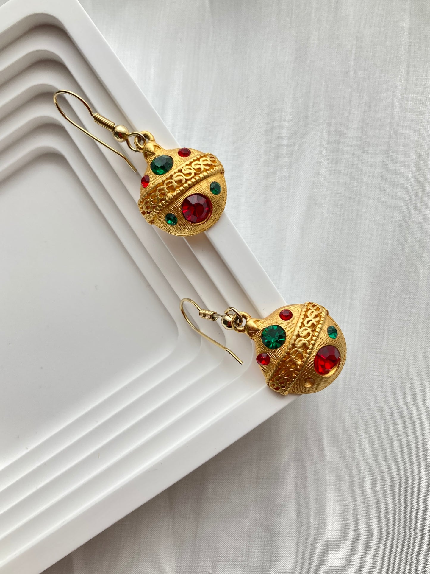 Gold Planet Earrings