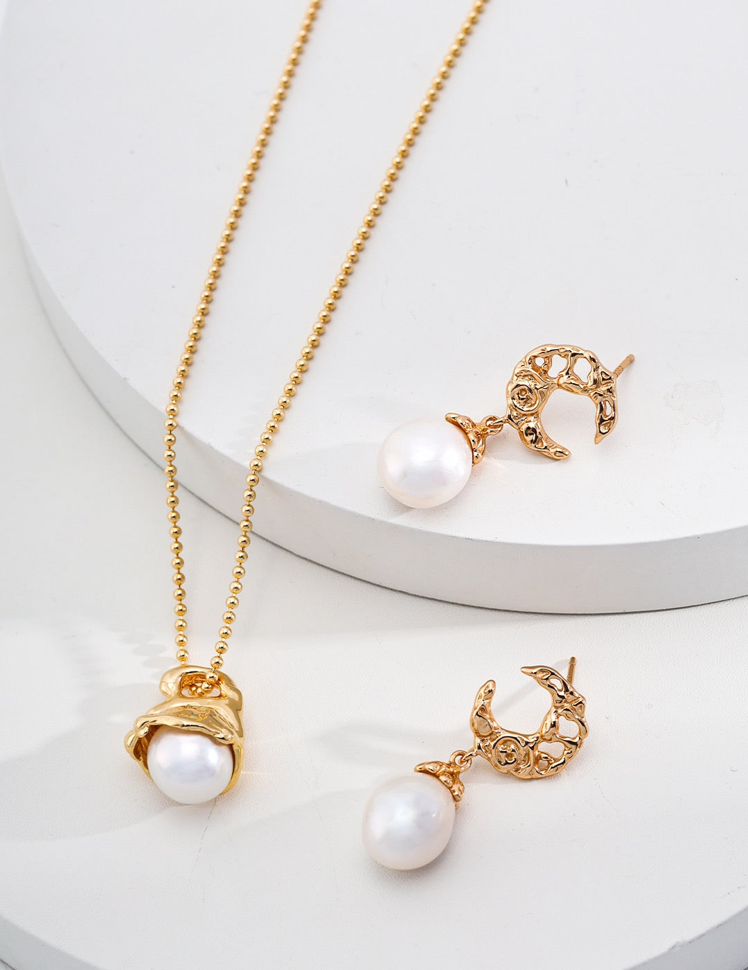 Sterling Silver Necklace with Removable Pearl Pendant