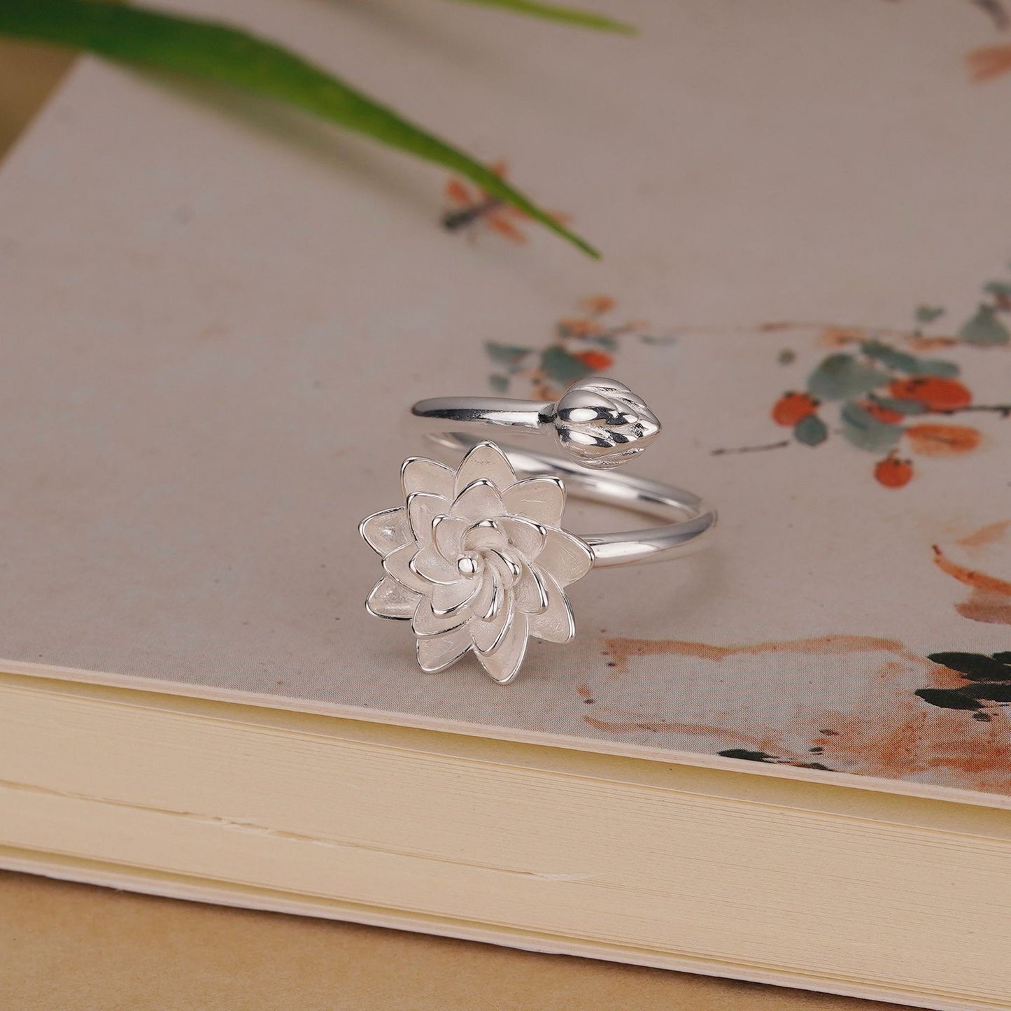 Lotus Sterling Silver Ring