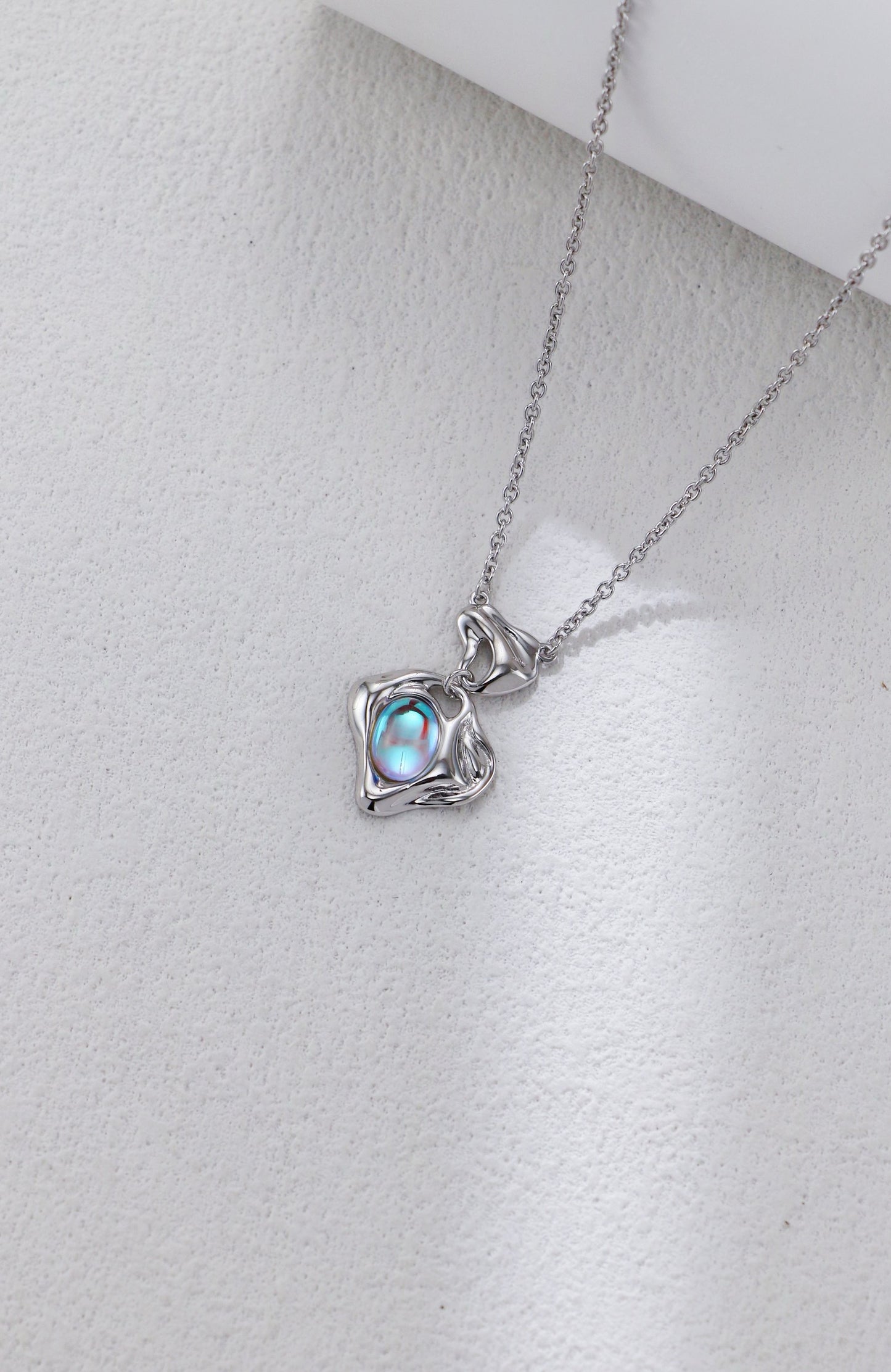 S925 Silver Vintage Moonstone Necklace