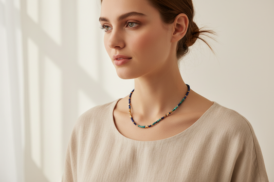 Lapis Lazuli Beaded Necklace