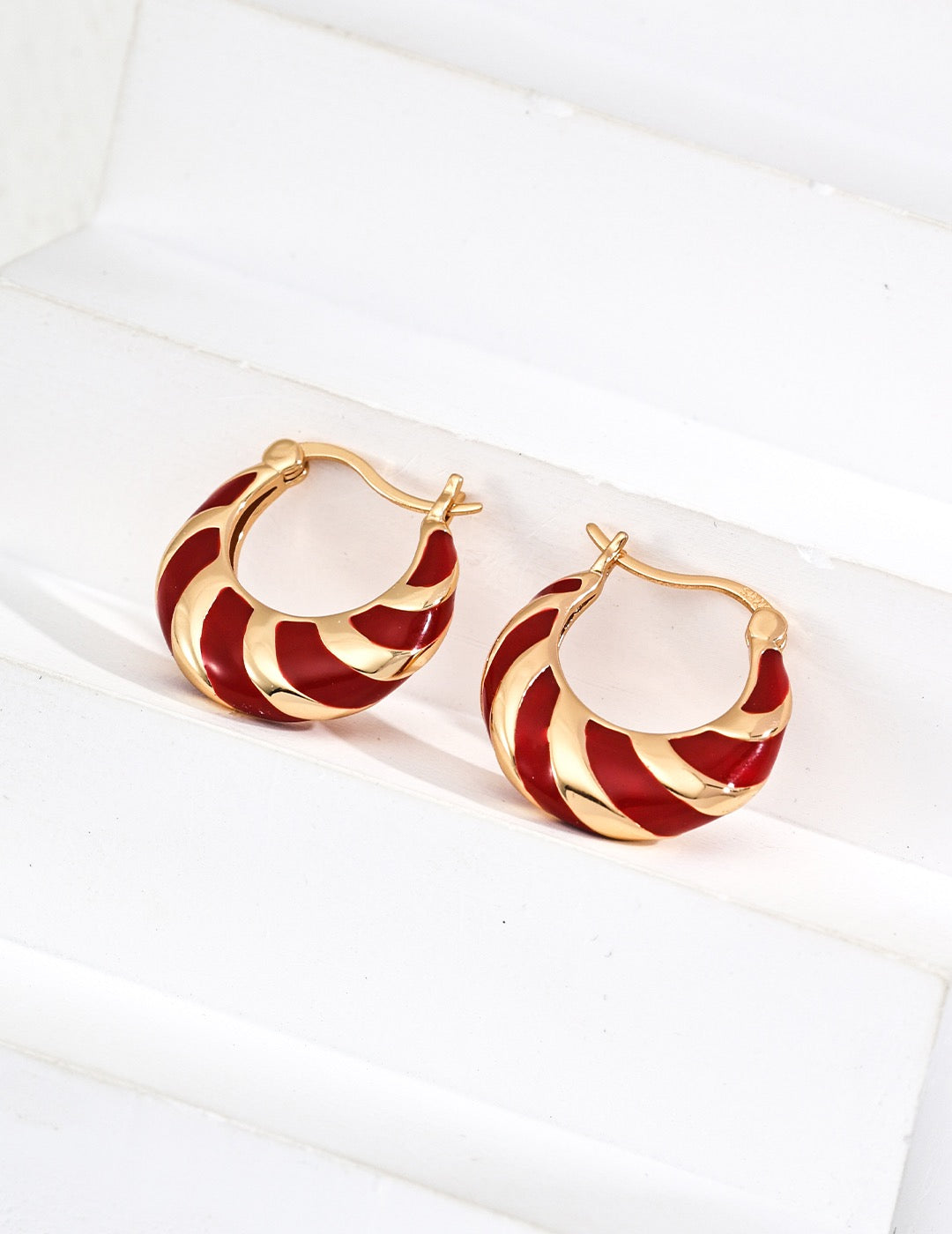 Red Striped Hoops