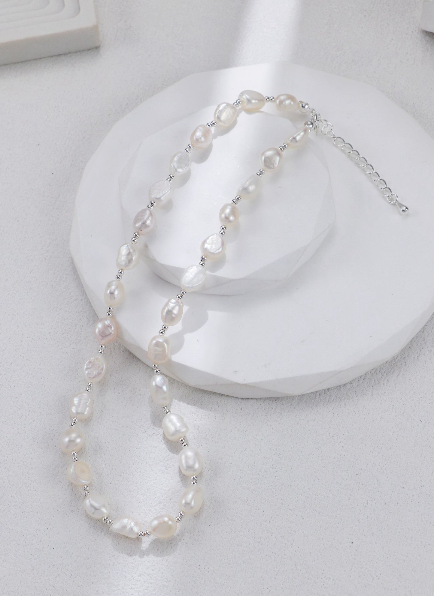 Sterling Silver Pearl Necklace
