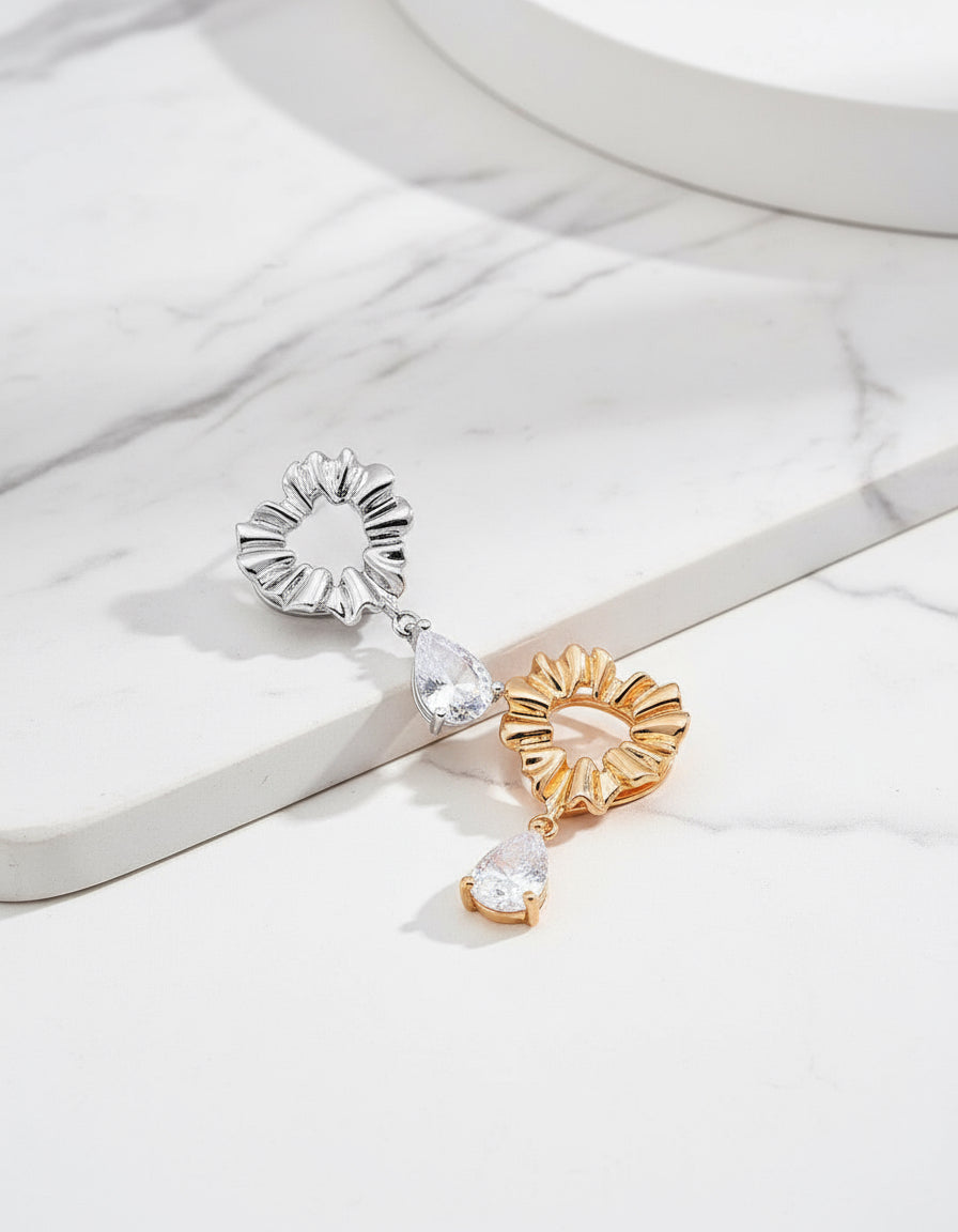 S925 Silver Pearl & Onyx Earrings with Velvet Choker Set