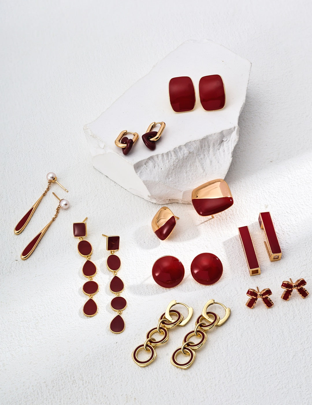 Red Bow Studs