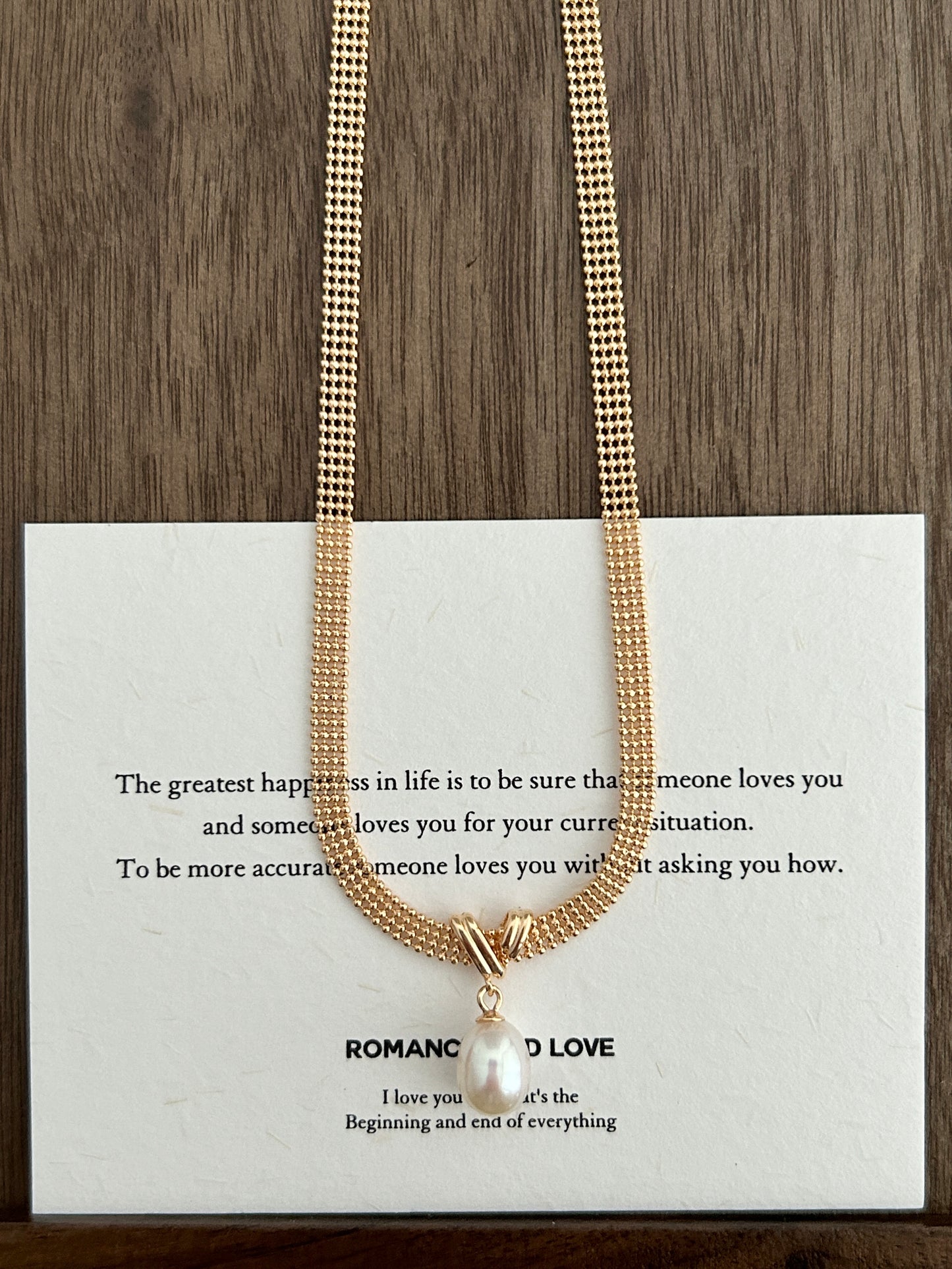 Golden Grace Pearl Necklace