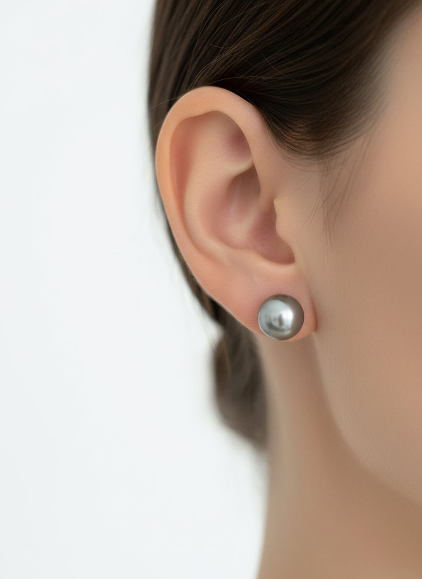 Swarovski Pearl Classic Necklace & Stud Earrings Set – 10mm Round