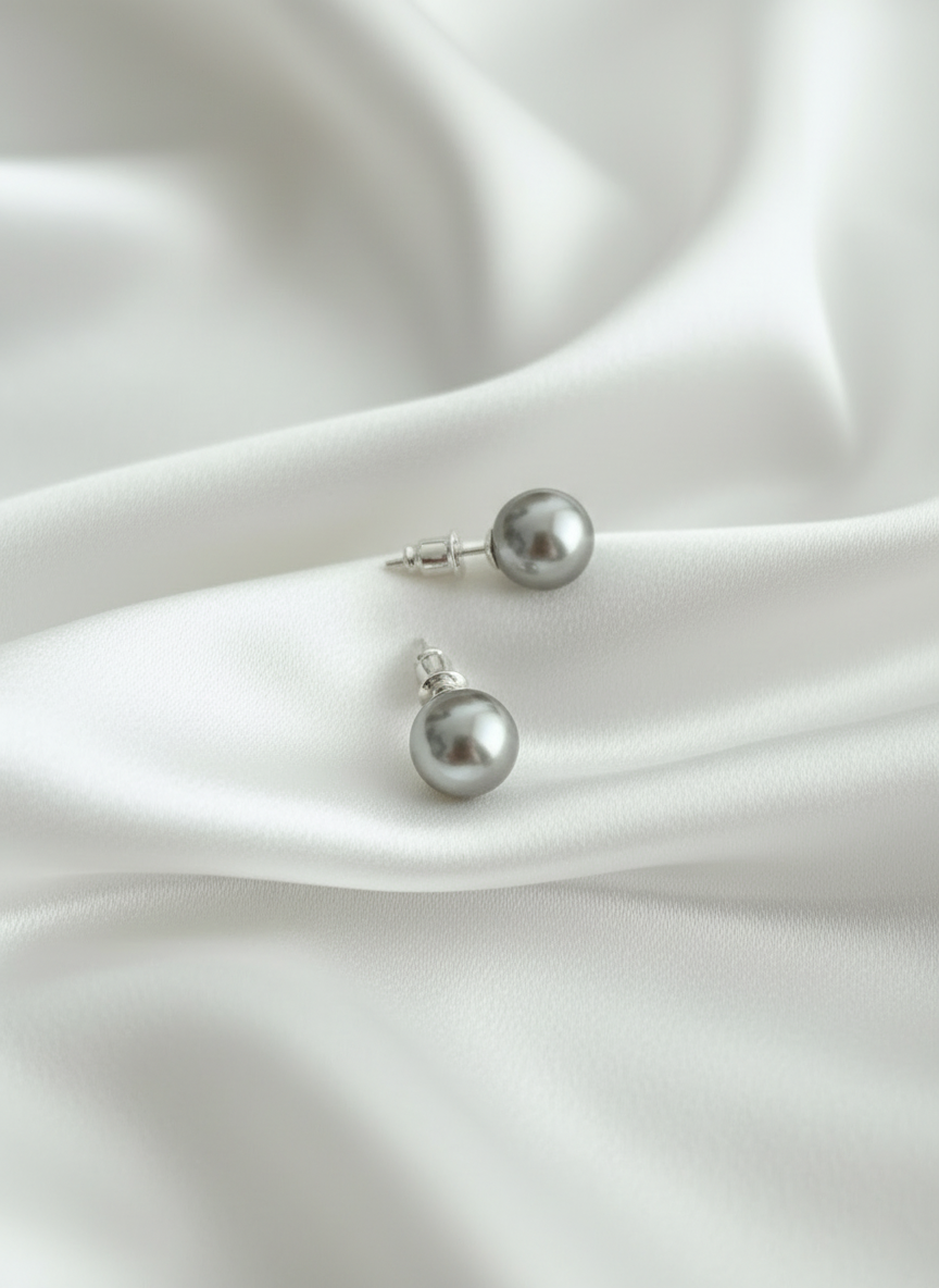 Swarovski Pearl Classic Necklace & Stud Earrings Set – 10mm Round