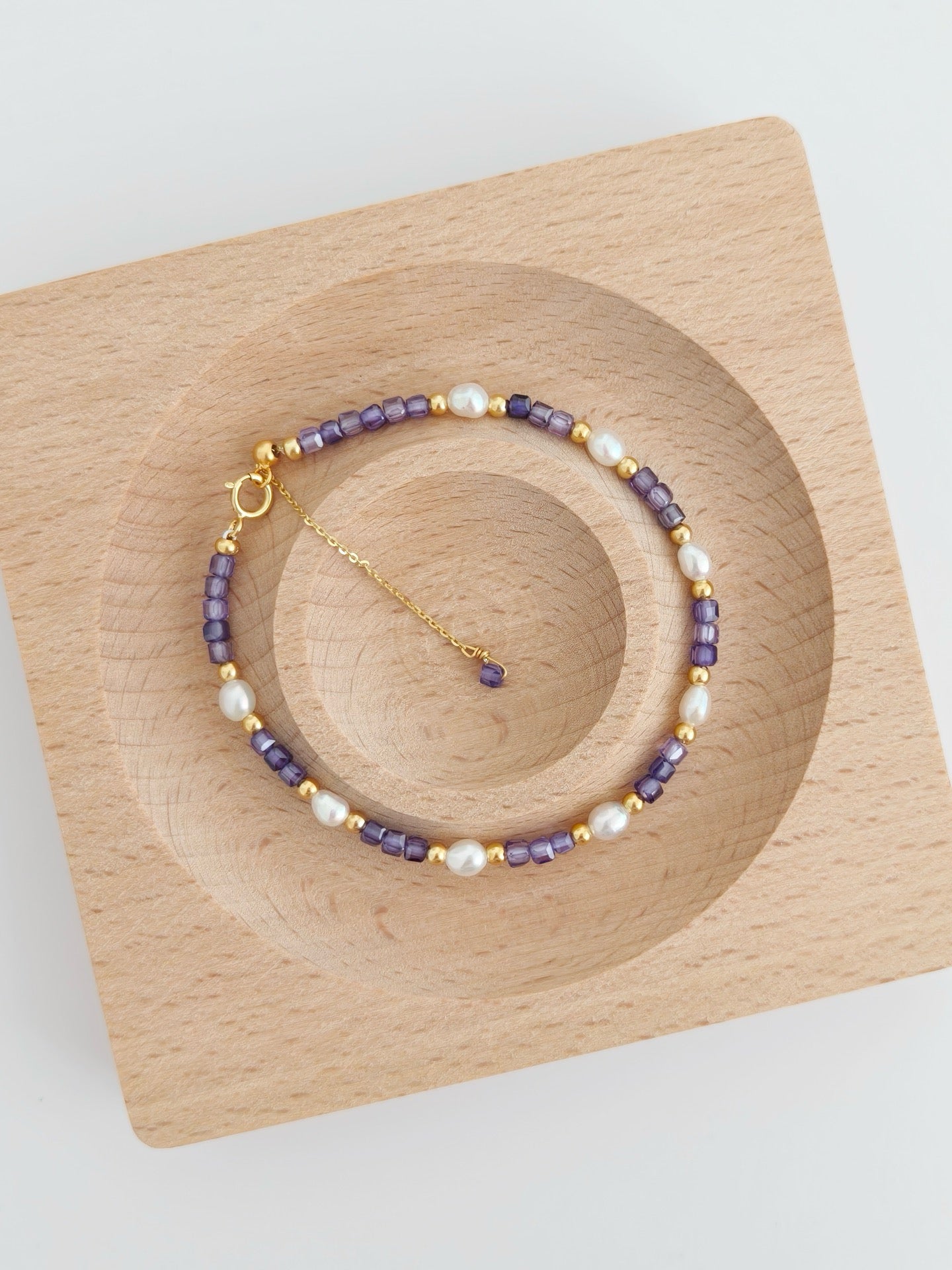 Lavender Glow Zircon & Pearl Jewelry Set