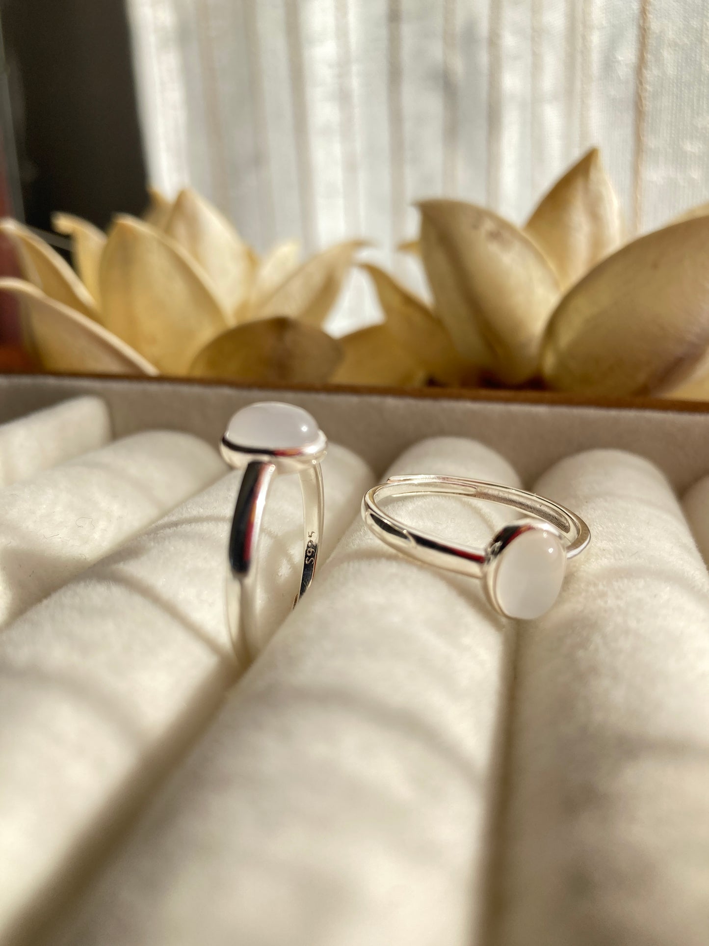 White Chalcedony Ring