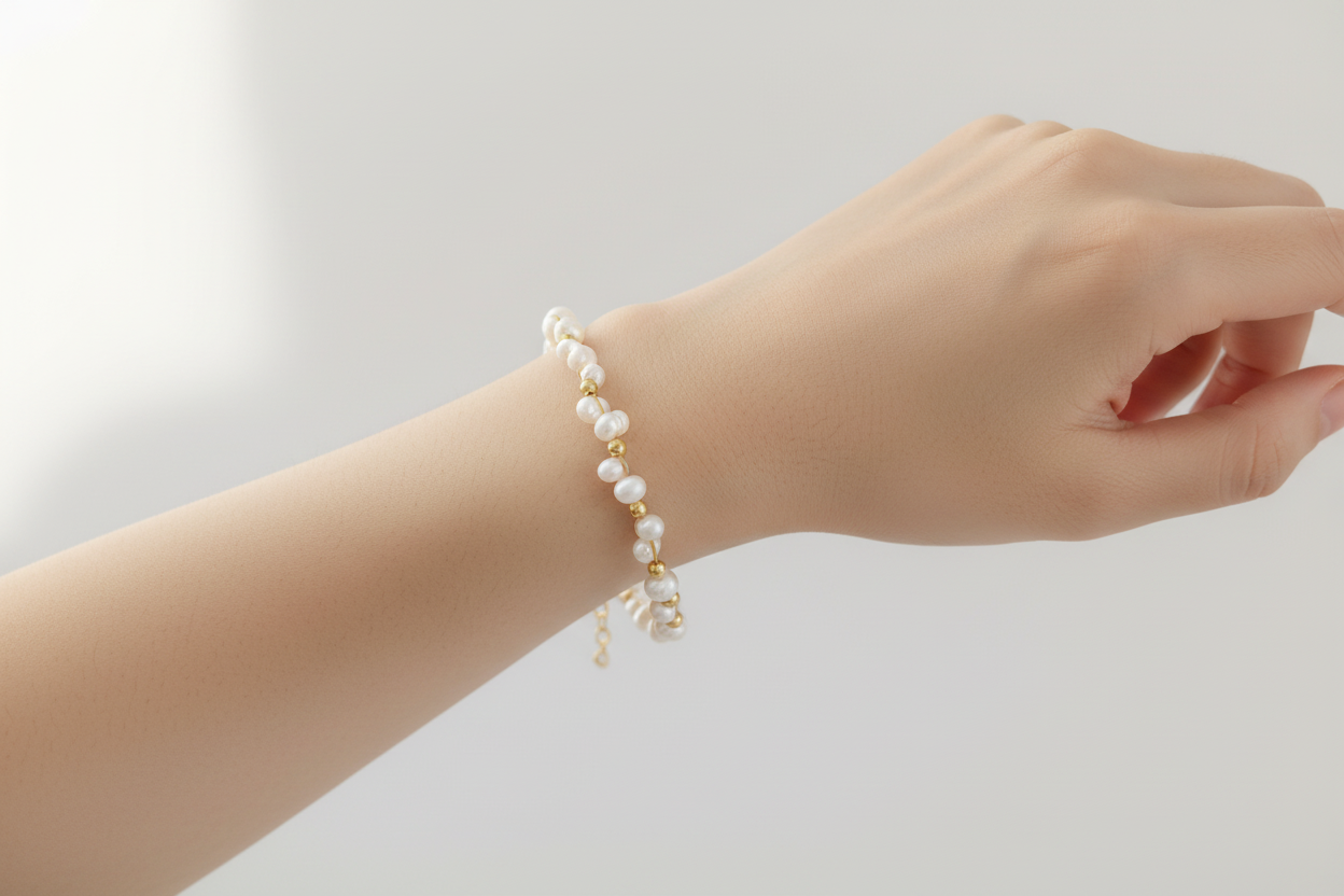 Spring Wreath Pearl Bracelet