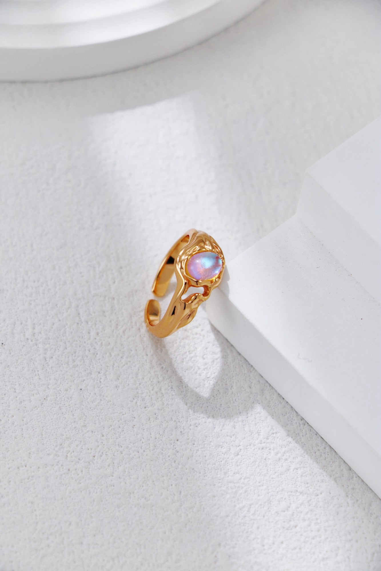 S925 Silver Vintage Moonstone Ring