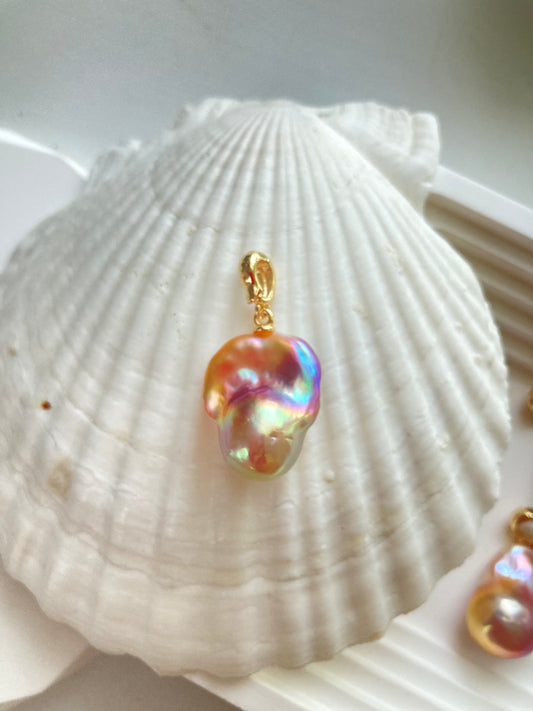 Rainbow Baroque Pearl Pendant