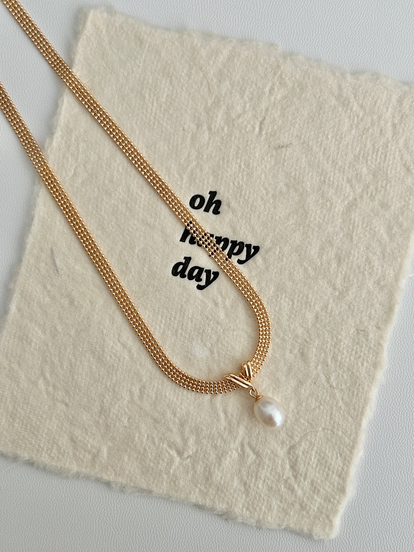 Golden Grace Pearl Necklace