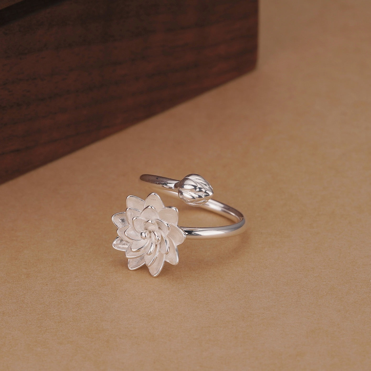 Lotus Sterling Silver Ring